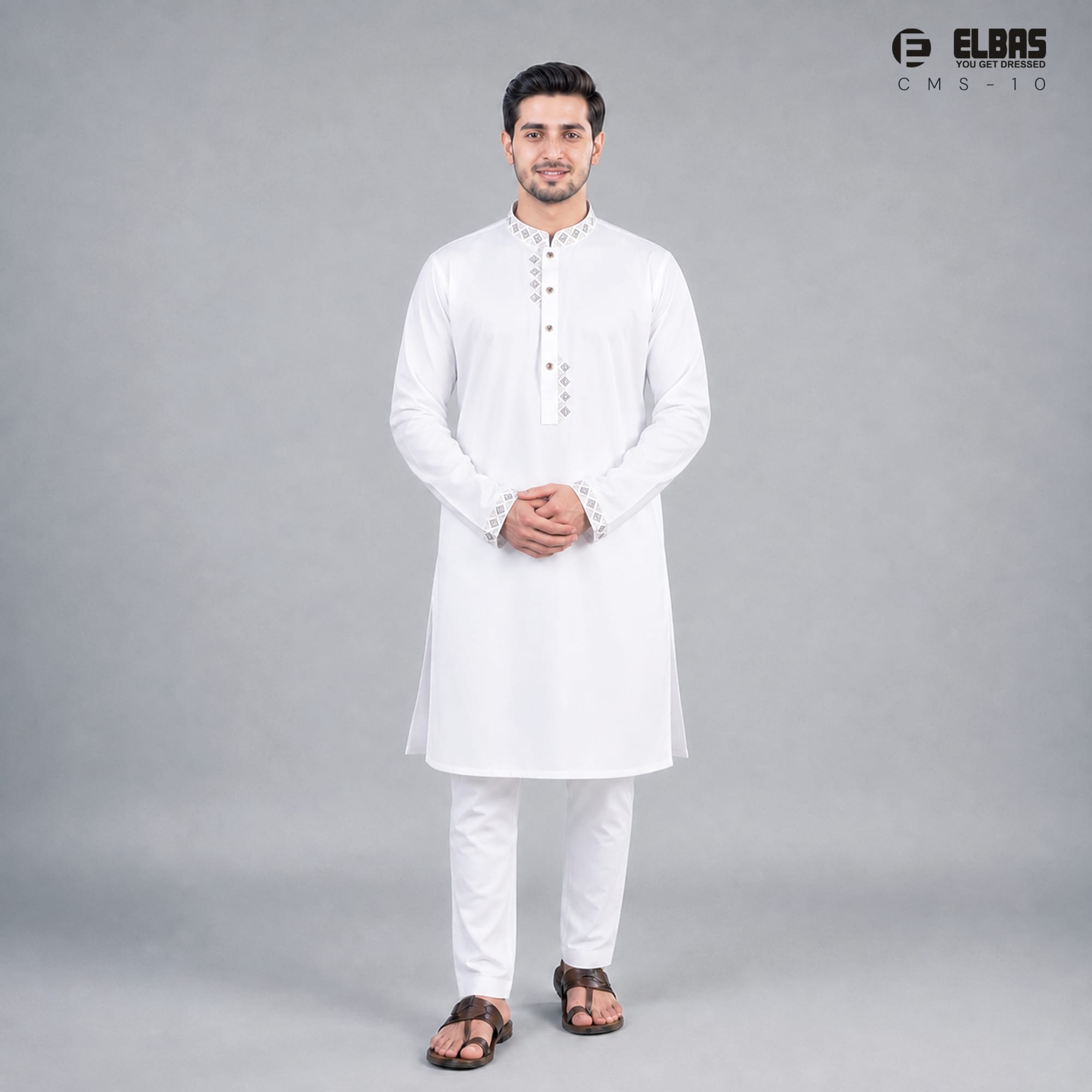 Premium Men's China Micro-Stitch Panjabi