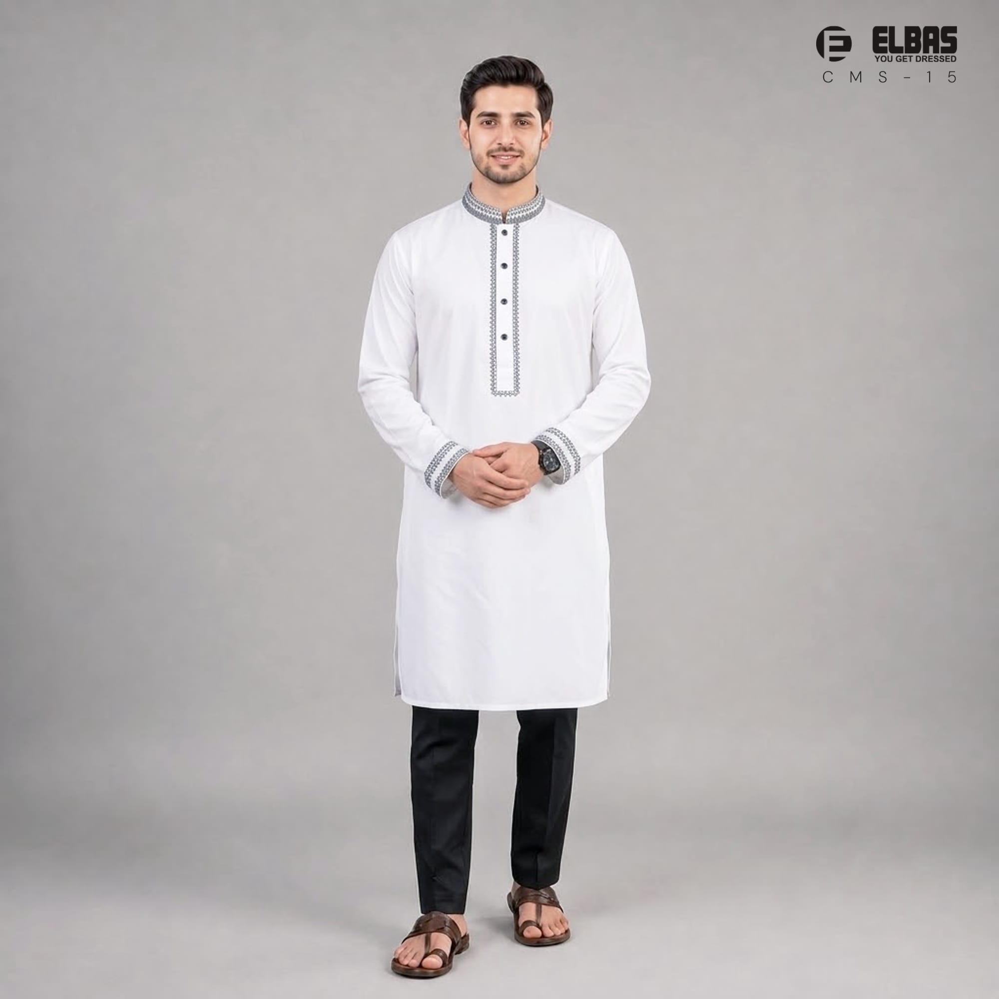 Premium Men's China Micro-Stitch Panjabi