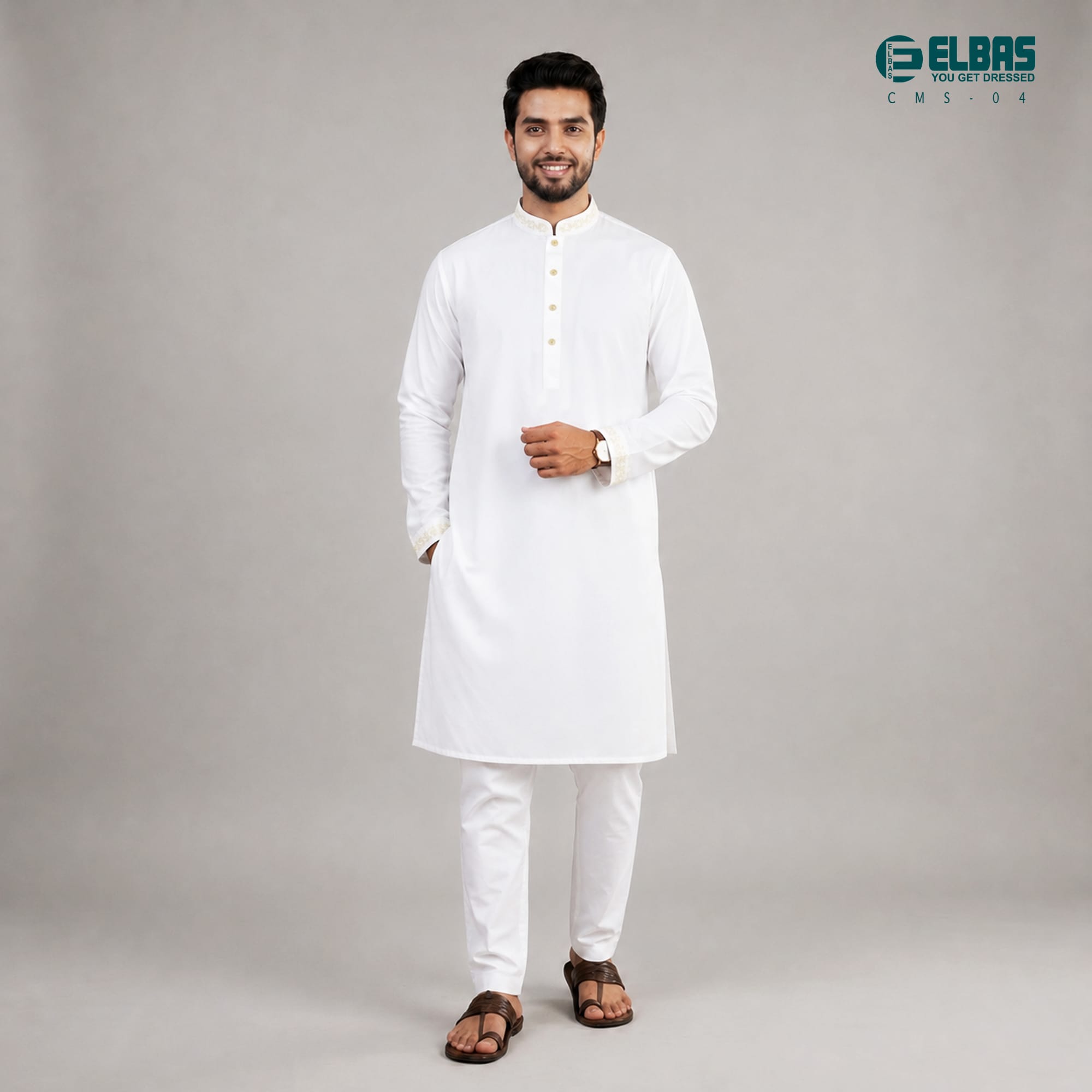 Premium Men's China Micro-Stitch Panjabi-CMS-04