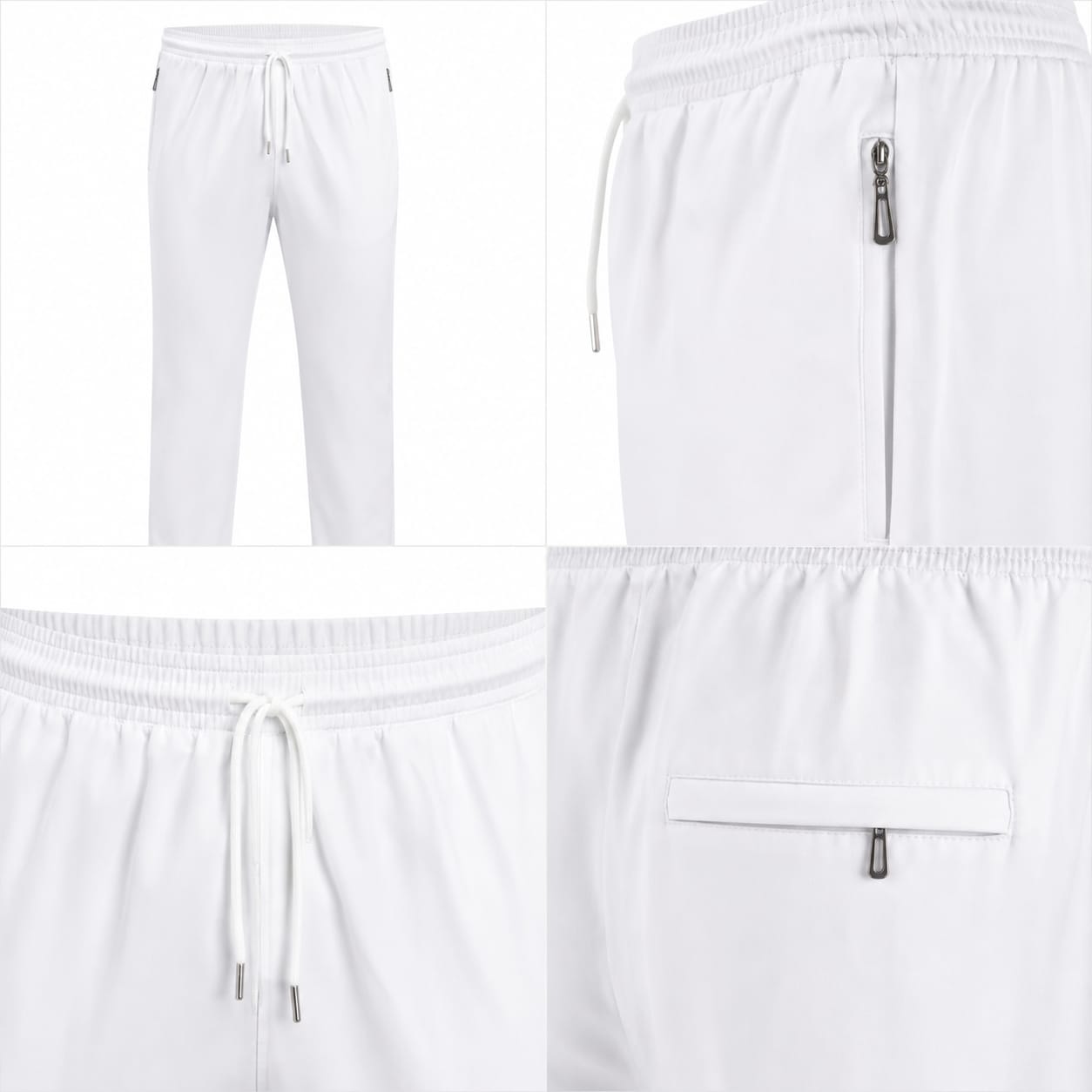 China Stretch Narrow fitting White – চায়না মাইক্রো স্টিচ সেমি নেরো  সাদা