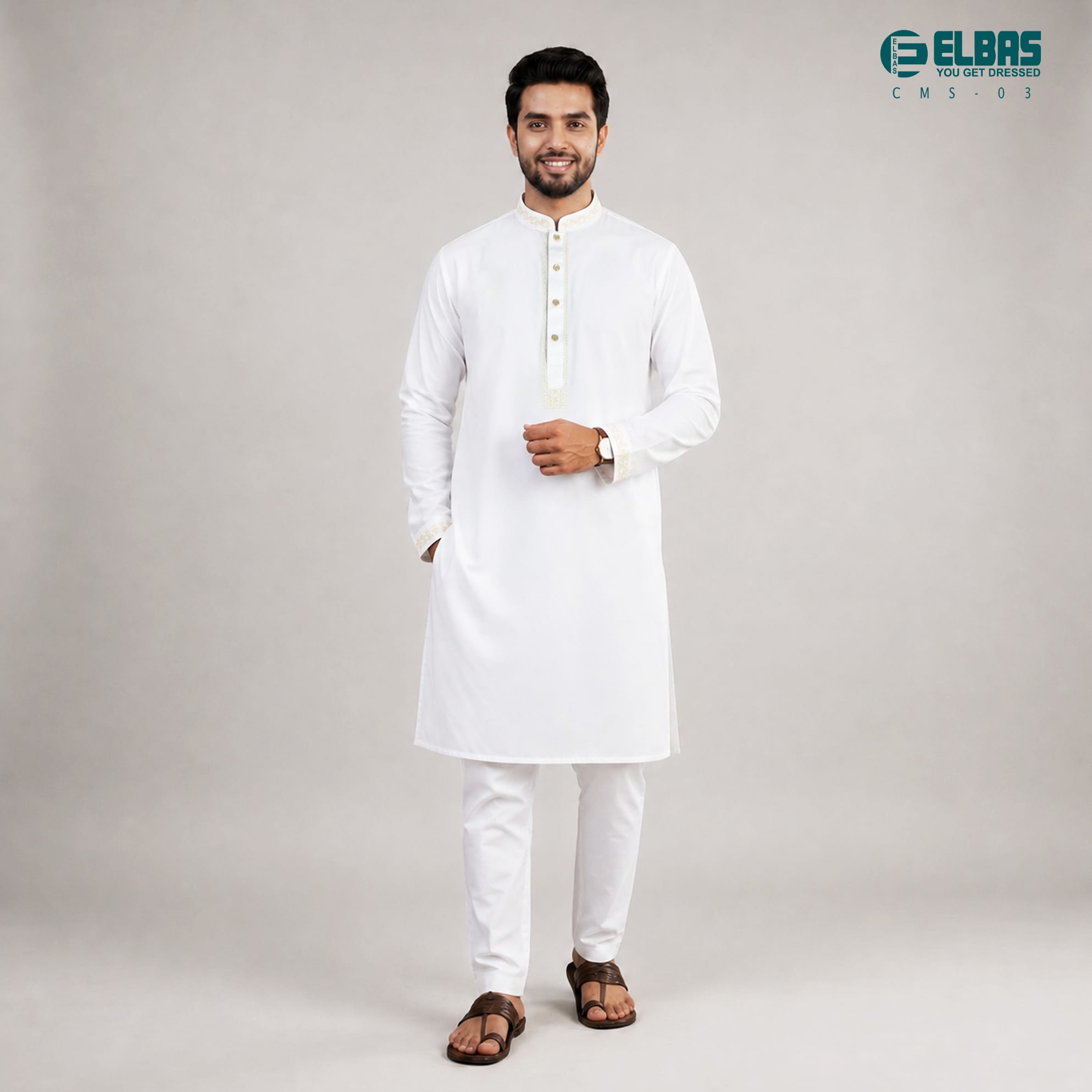 Premium Men's China Micro-Stitch Panjabi-CMS-03