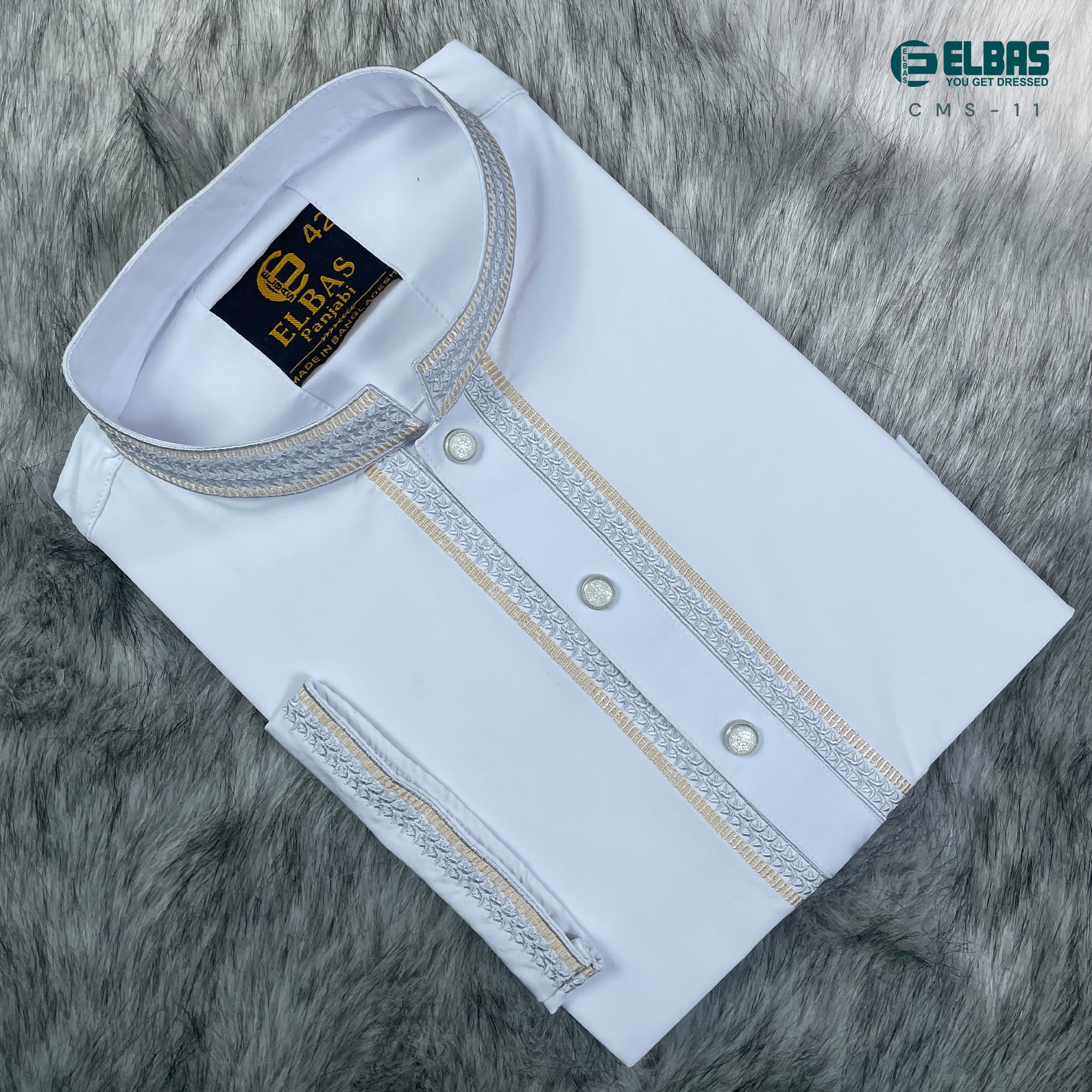 Premium Men's China Micro-Stitch Panjabi