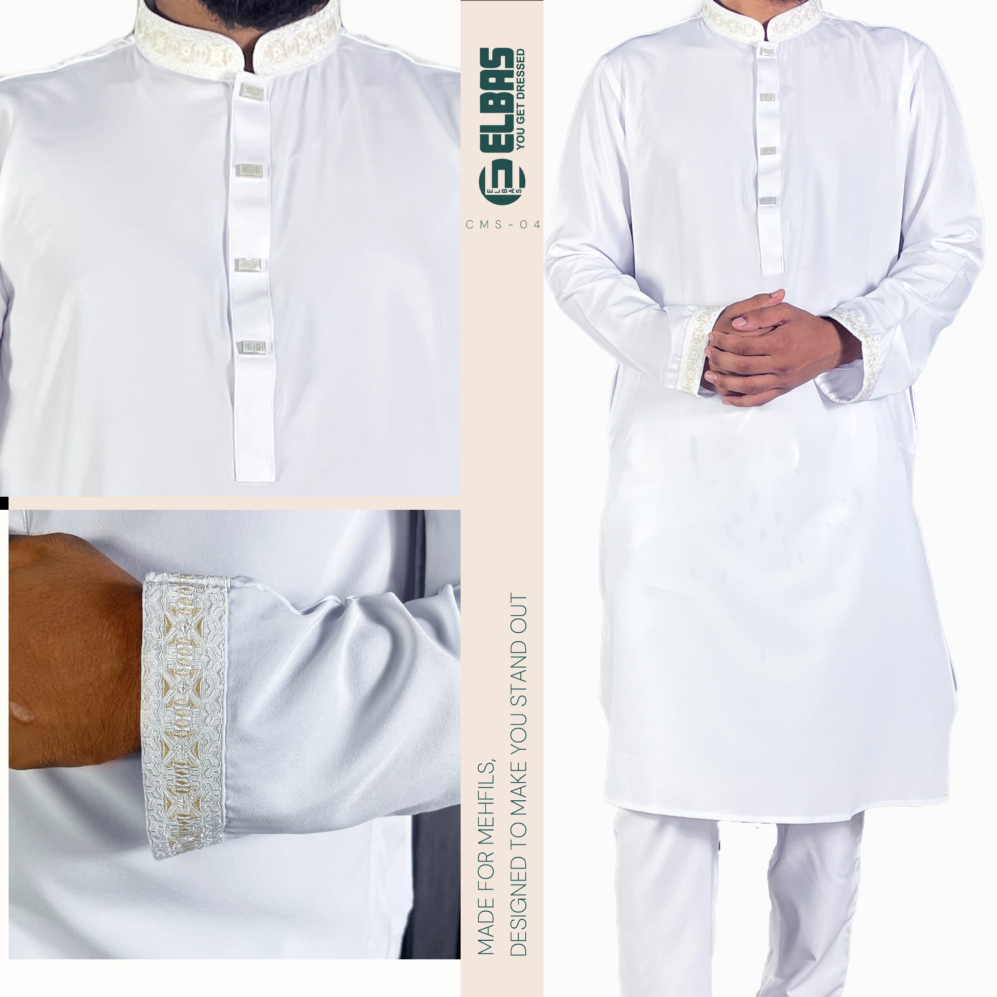 Premium Men's China Micro-Stitch Panjabi-CMS-04