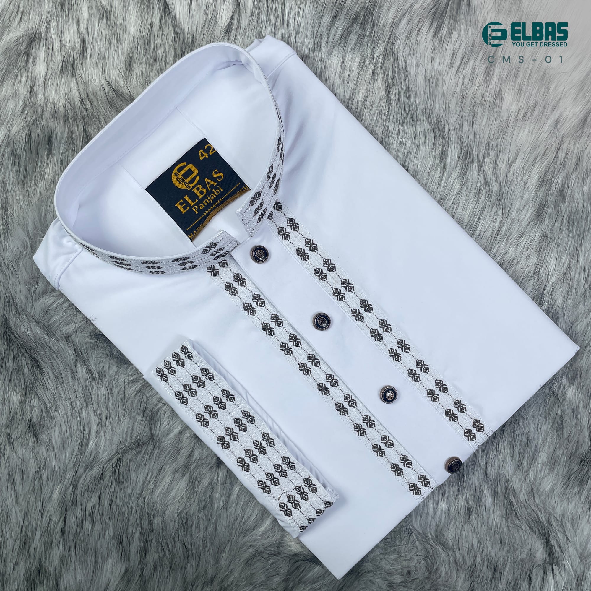Premium Men's China Micro-Stitch Panjabi