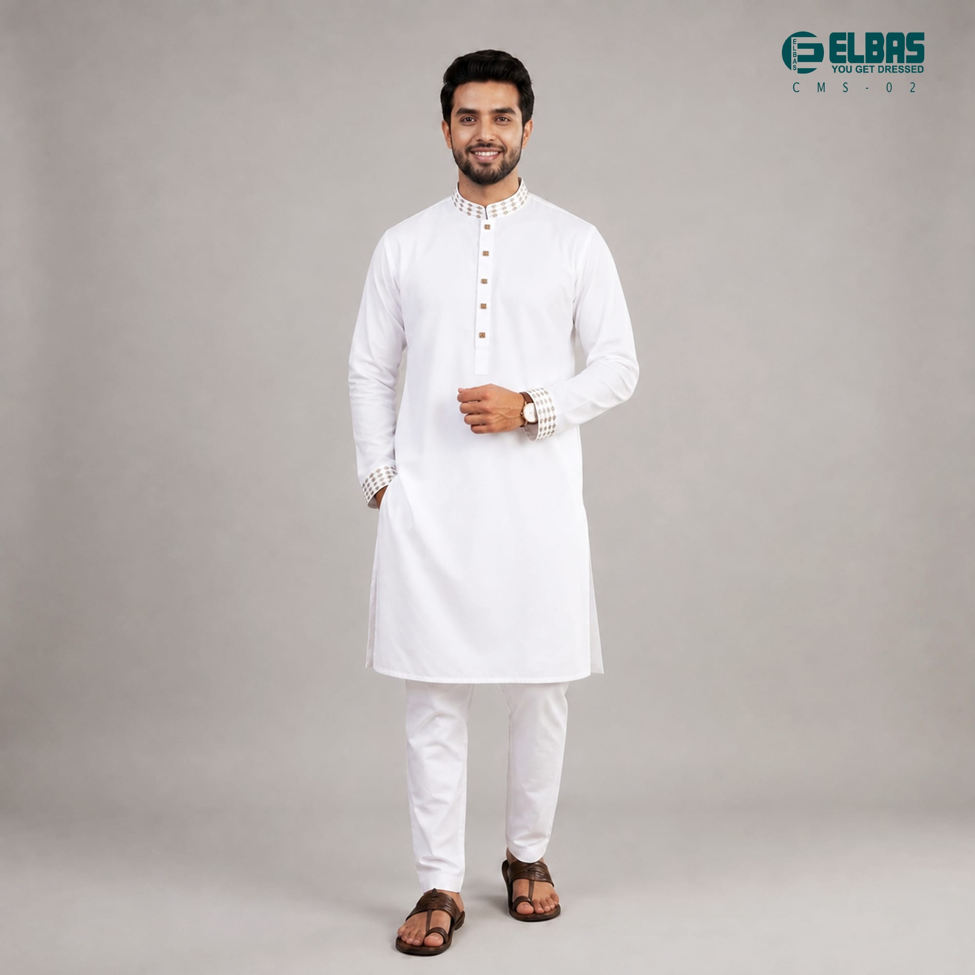 Premium Men's China Micro-Stitch Panjabi -CMS-02