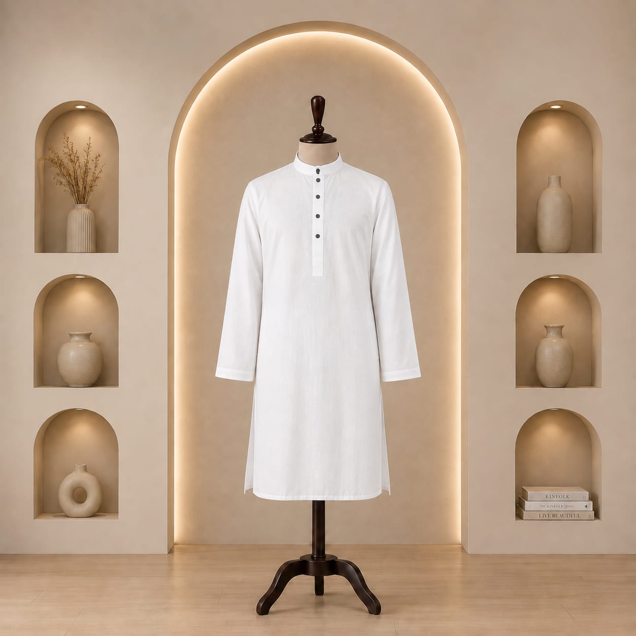 Addi Cotton pure white Panjabi