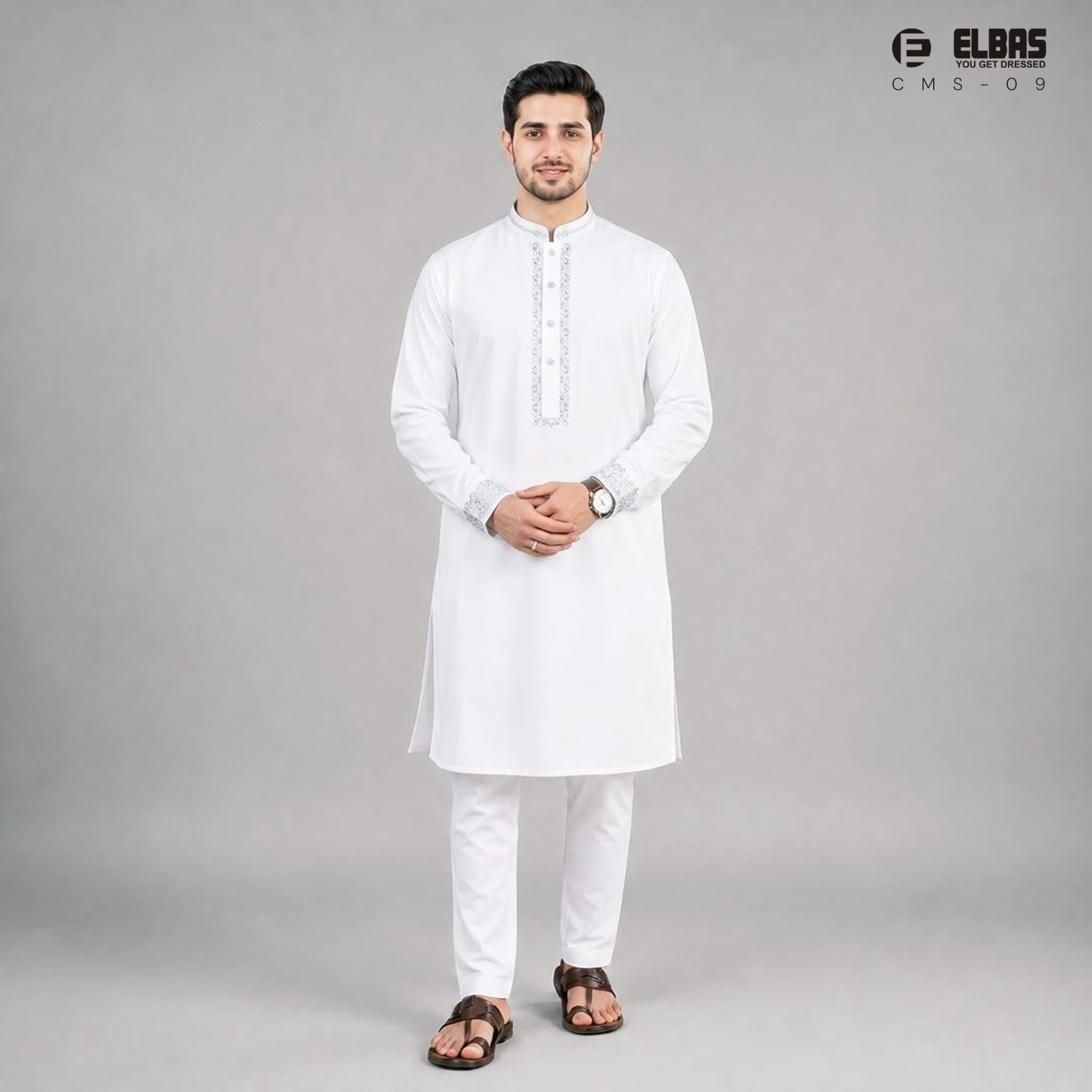Premium Men's China Micro-Stitch Panjabi