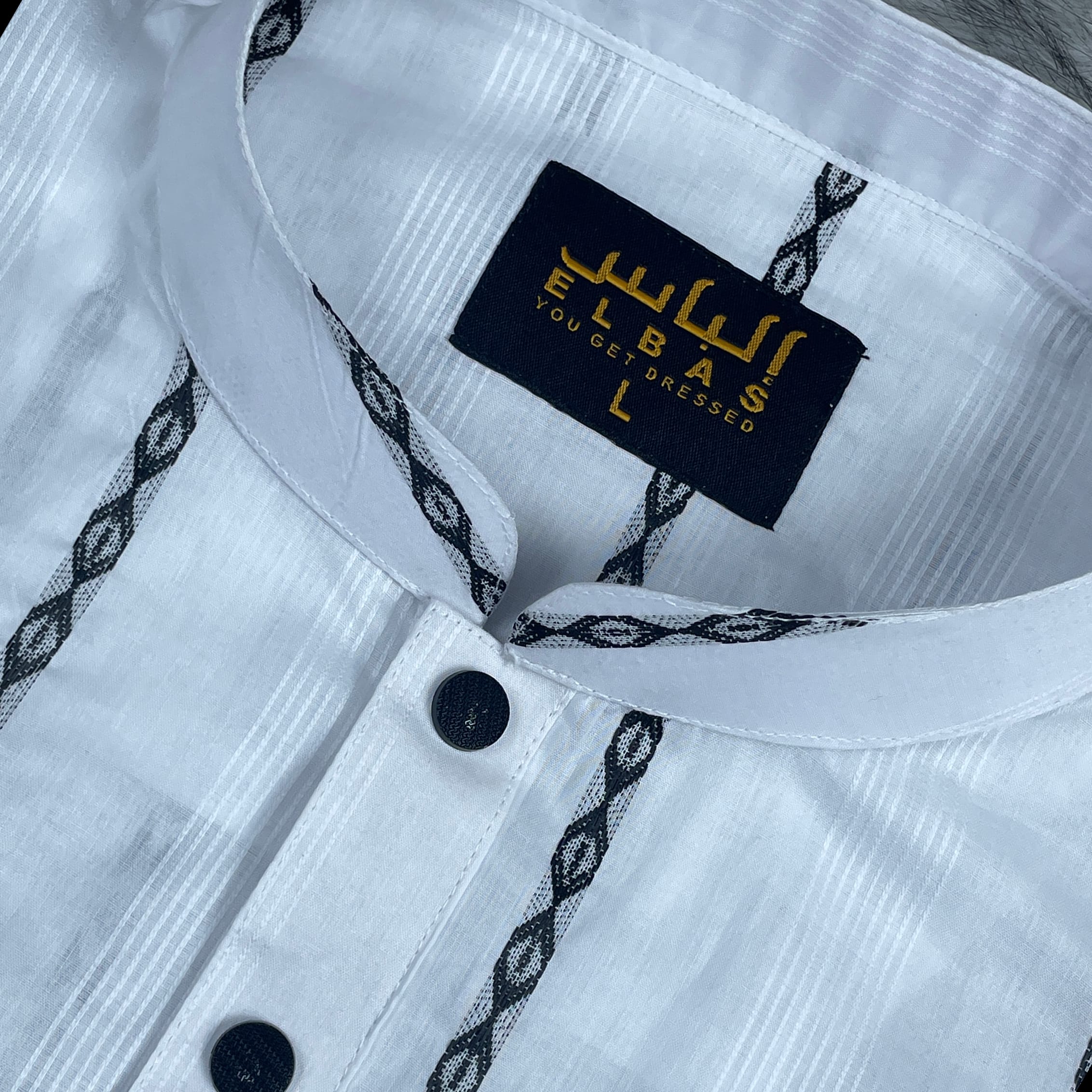 ELBAS Royal Panjabi White ADI Cotton-Safa