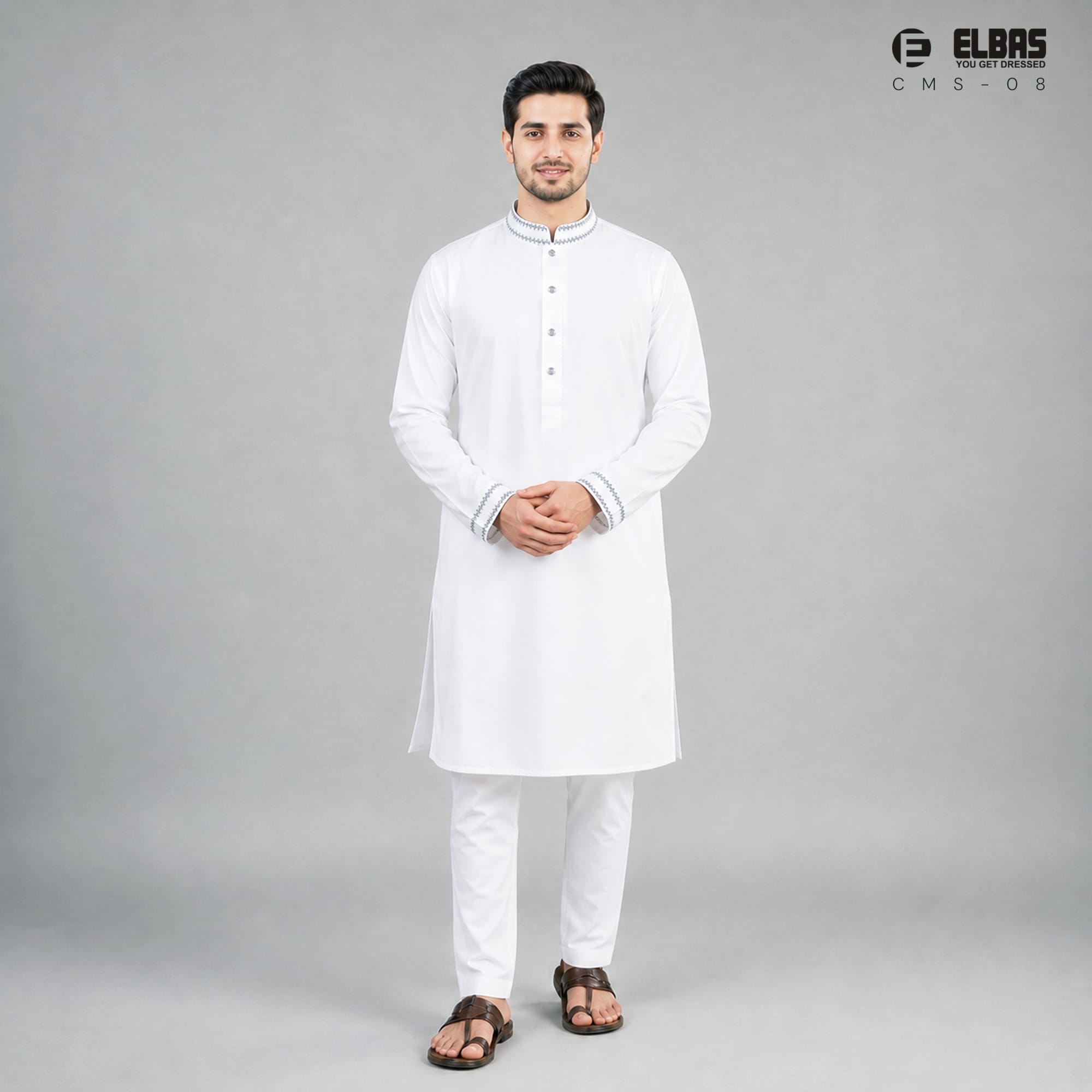 Premium Men's China Micro-Stitch Panjabi