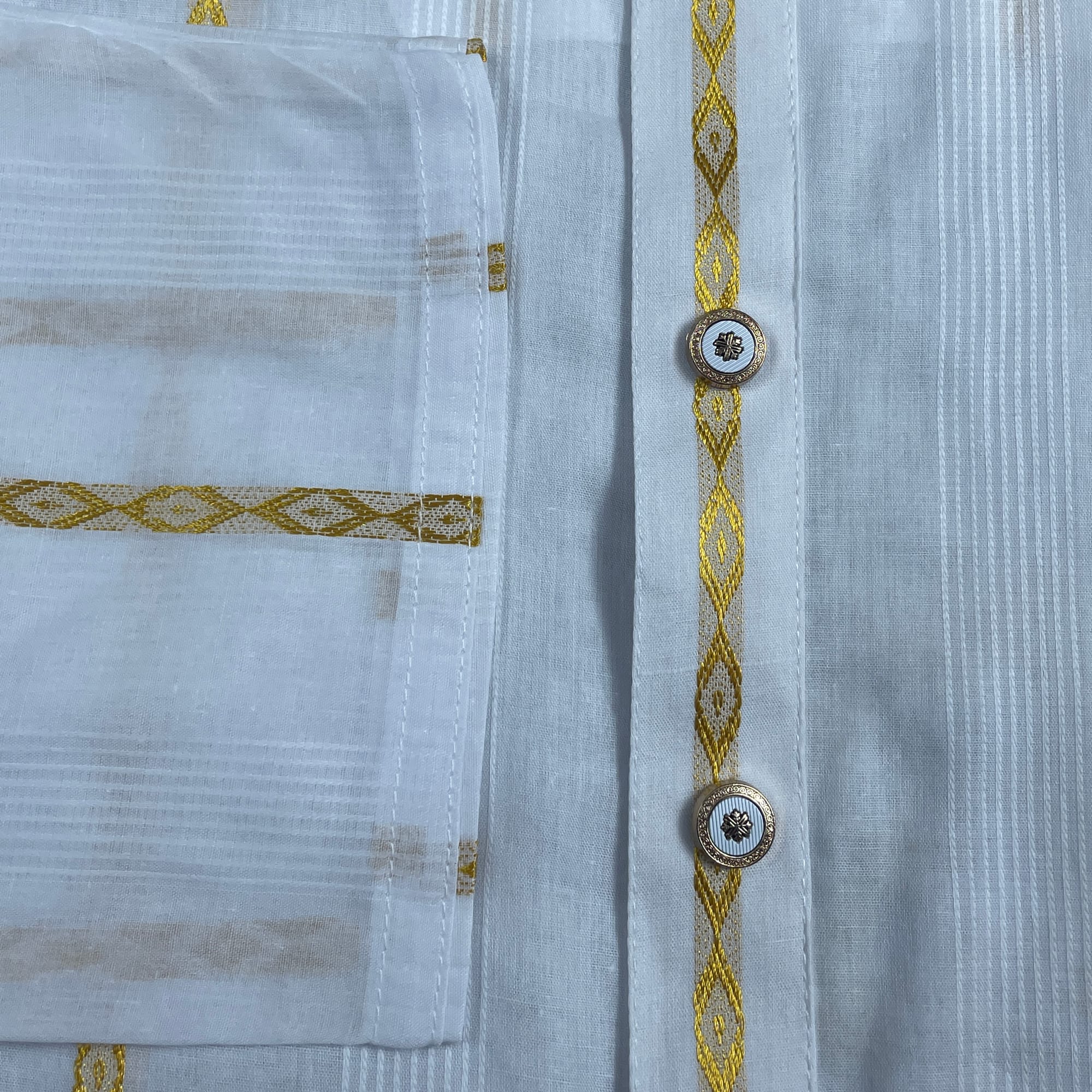 ELBAS Royal Panjabi White ADI Cotton-Safa