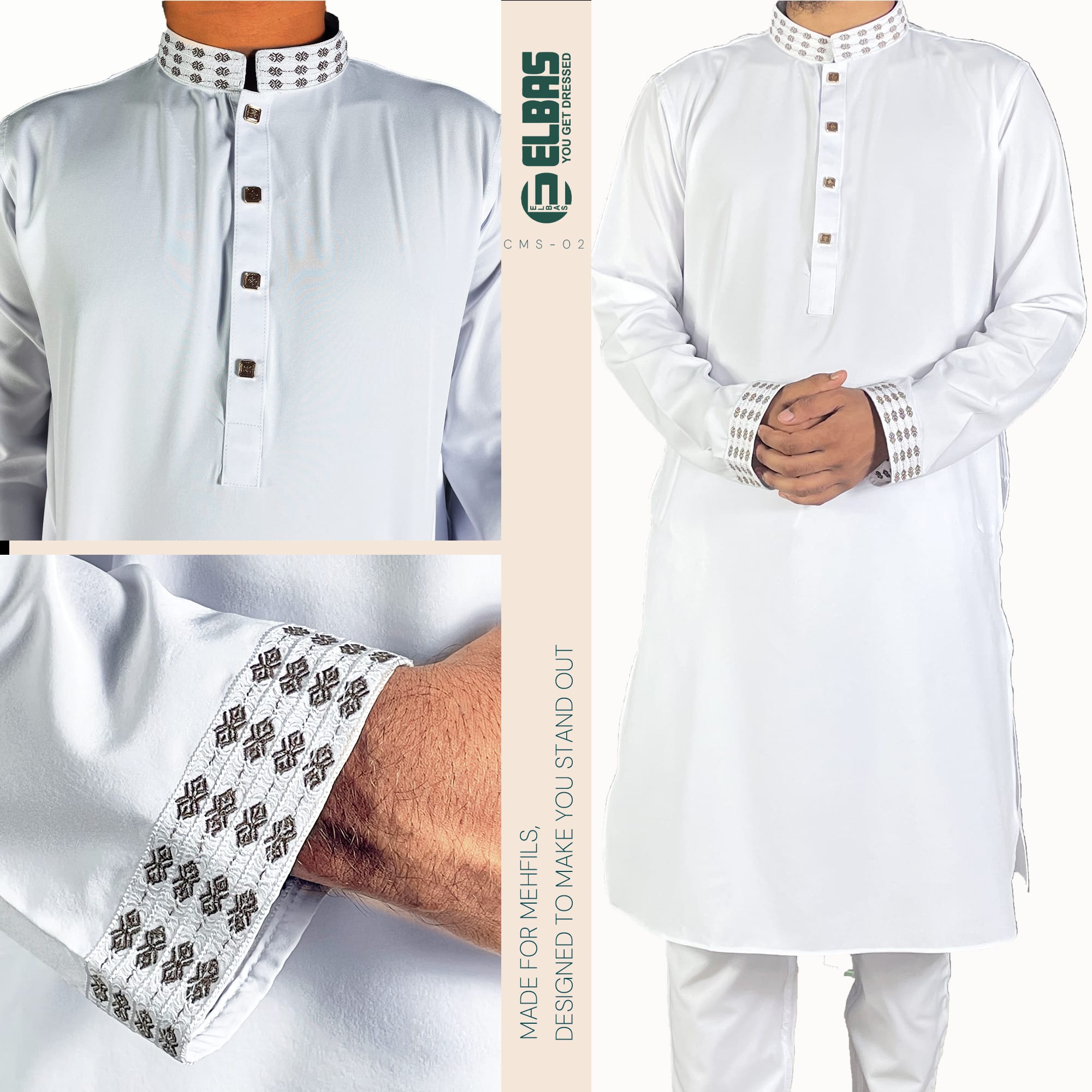 Premium Men's China Micro-Stitch Panjabi -CMS-02