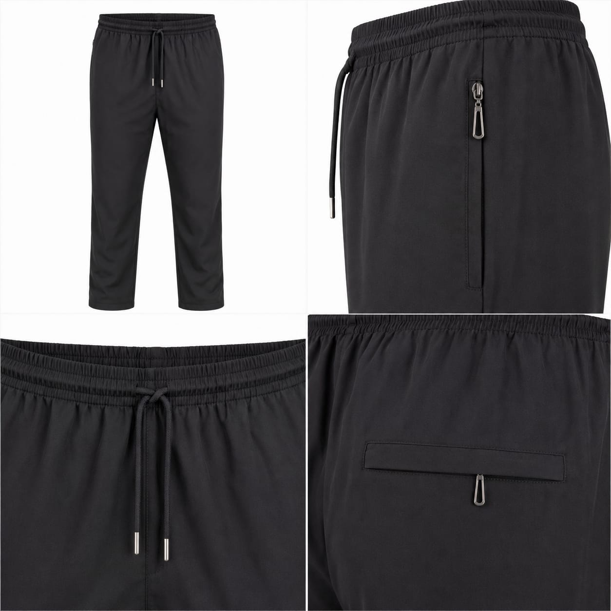China Stretch Narrow fitting Black– চায়না মাইক্রো স্টিচ সেমি নেরো কালো