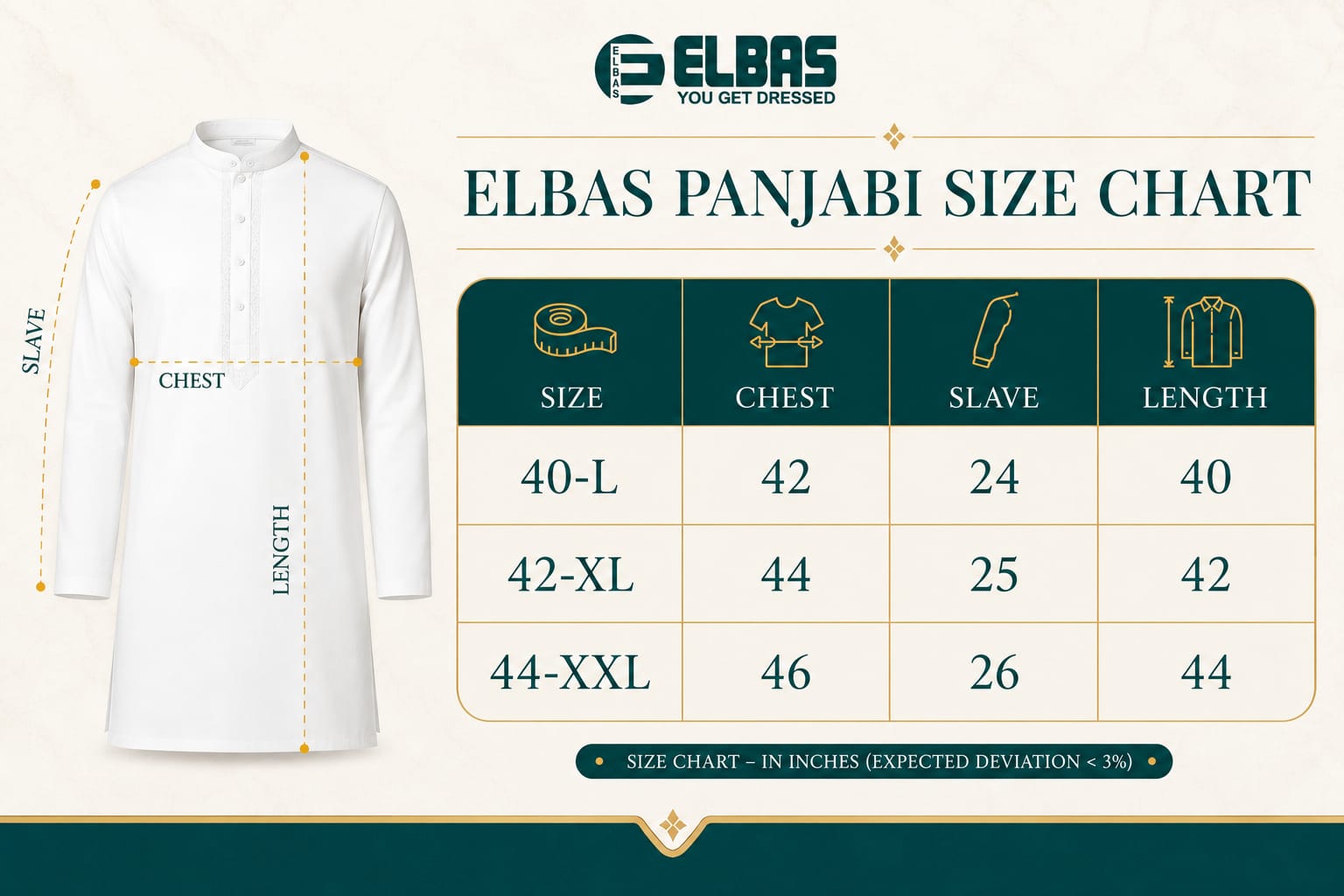 Premium Men's China Micro-Stitch Panjabi-CMS-03