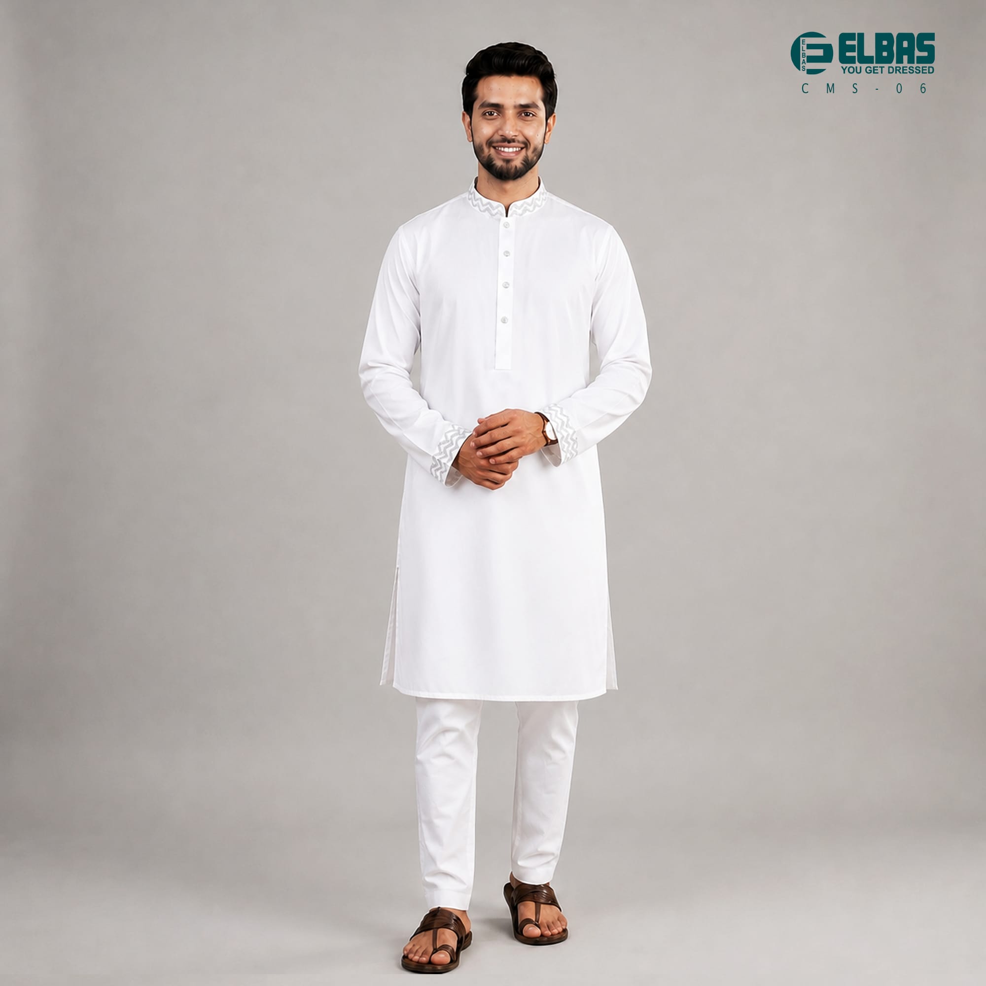 Premium Men's China Micro-Stitch Panjabi